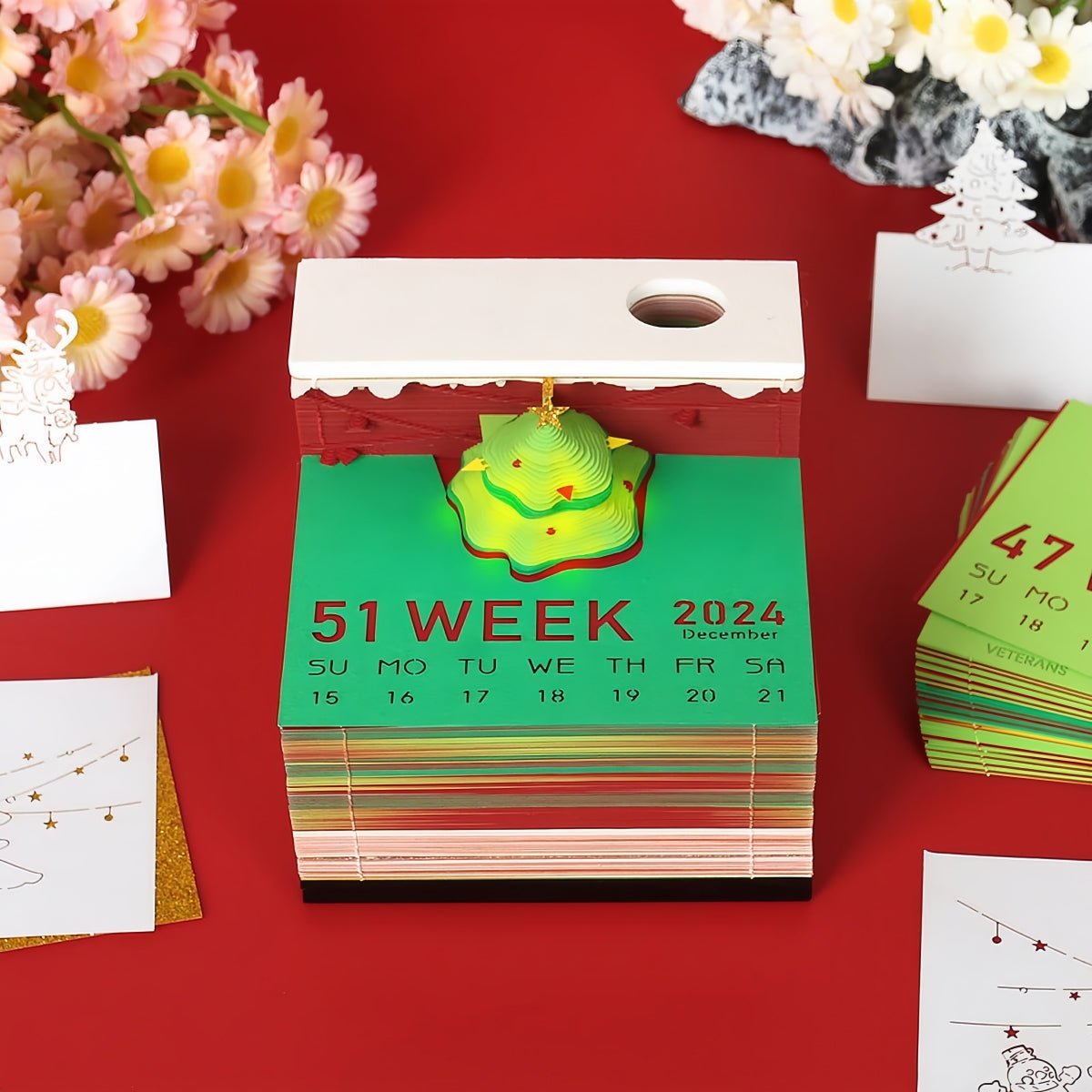 3D Calendar 2026 - Christmas Tree A - 3D Calendar