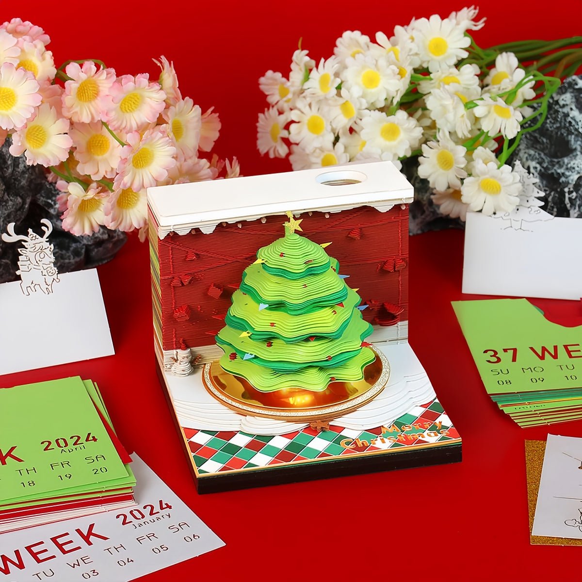 3D Calendar 2026 - Christmas Tree A - 3D Calendar