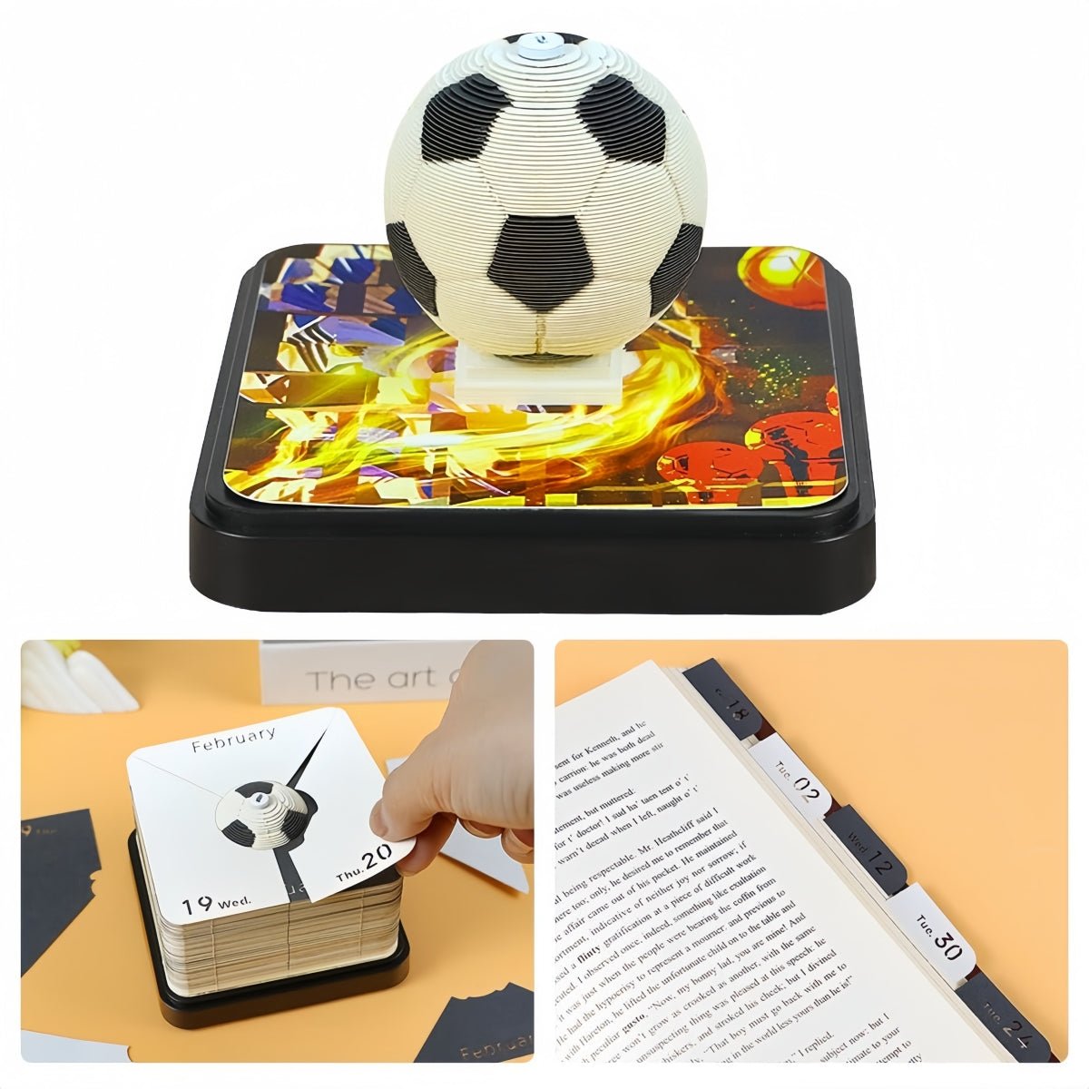 3D Calendar 2026 - Football - 3D Calendar