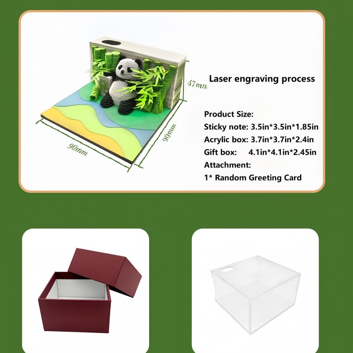 3D Calendar - Panda A - 3D Calendar