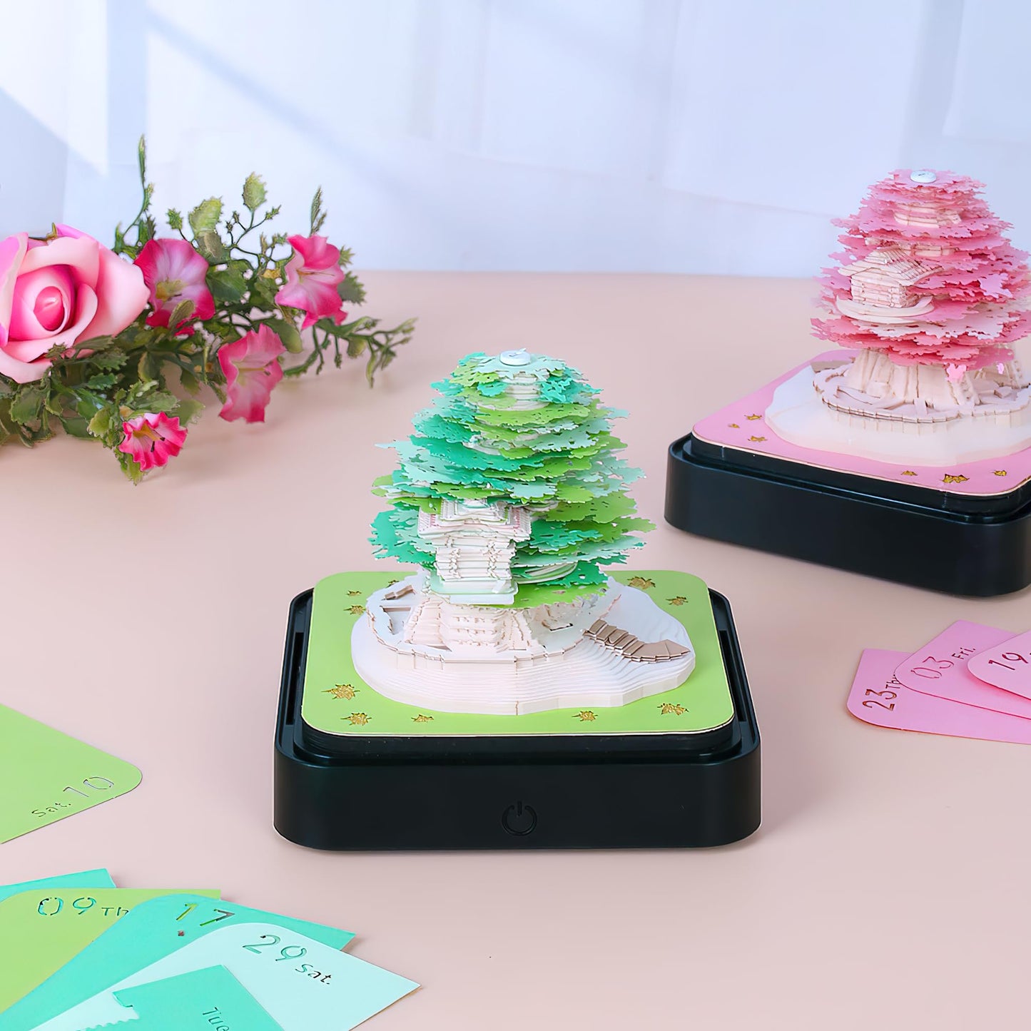 3D Calendar 2026 - Sakura Tree A - 3D Calendar