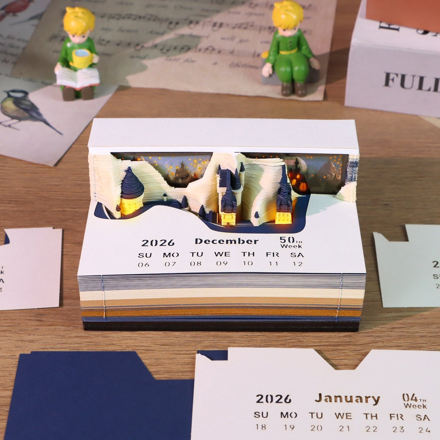 3D Calendar 2026 - Castle - 3D Calendar