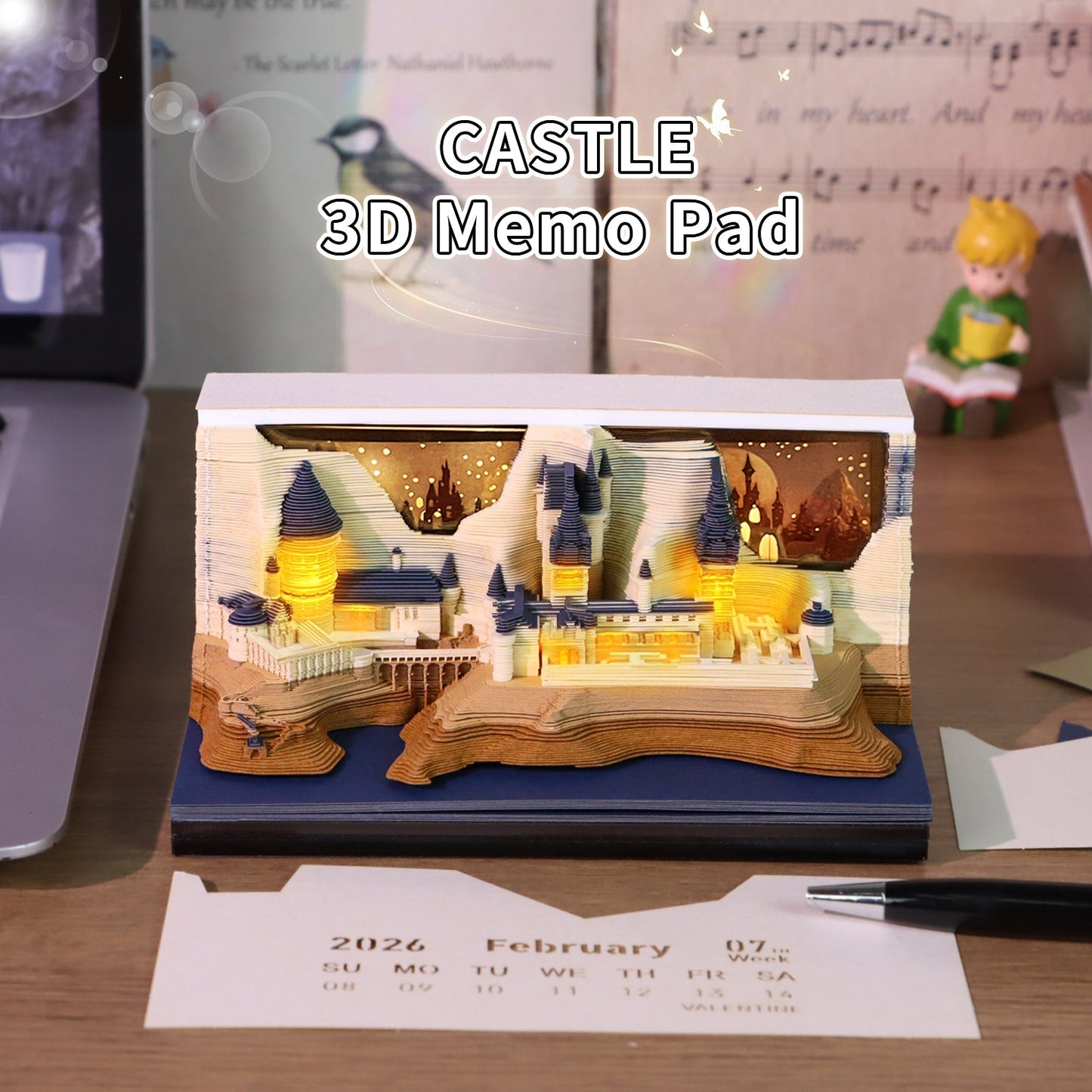3D Calendar 2026 - Castle - 3D Calendar