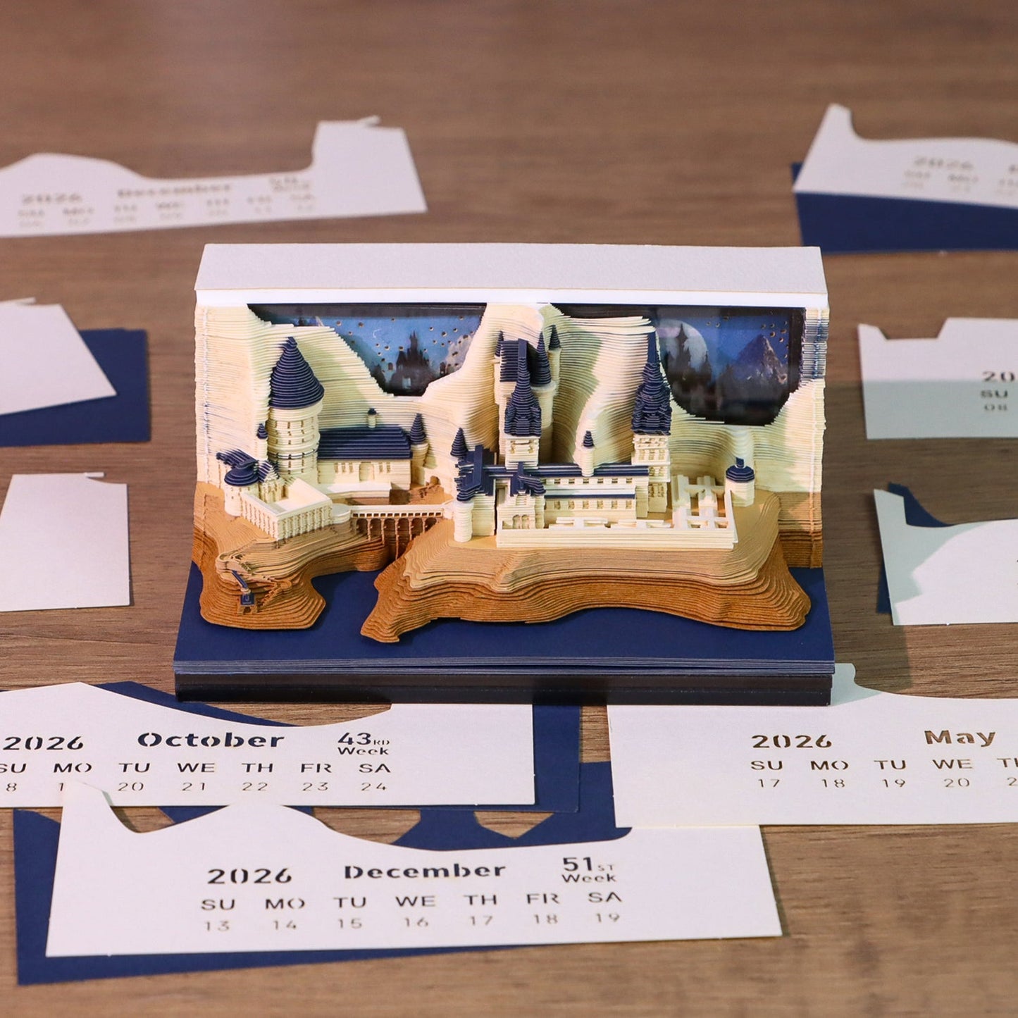 3D Calendar 2026 - Castle - 3D Calendar