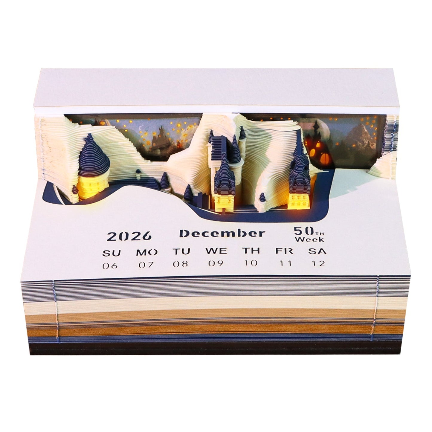 3D Calendar 2026 - Castle - 3D Calendar