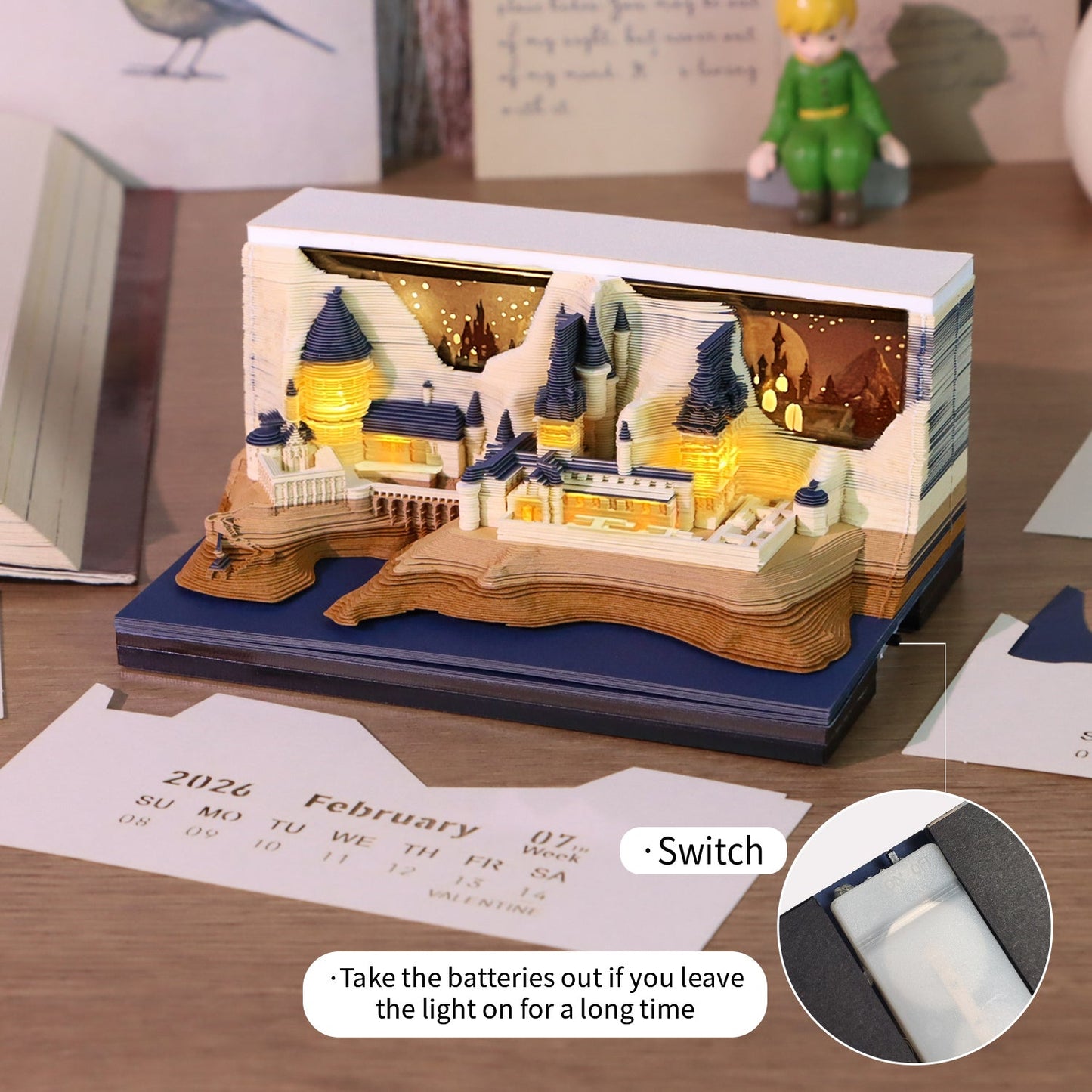 3D Calendar 2026 - Castle - 3D Calendar