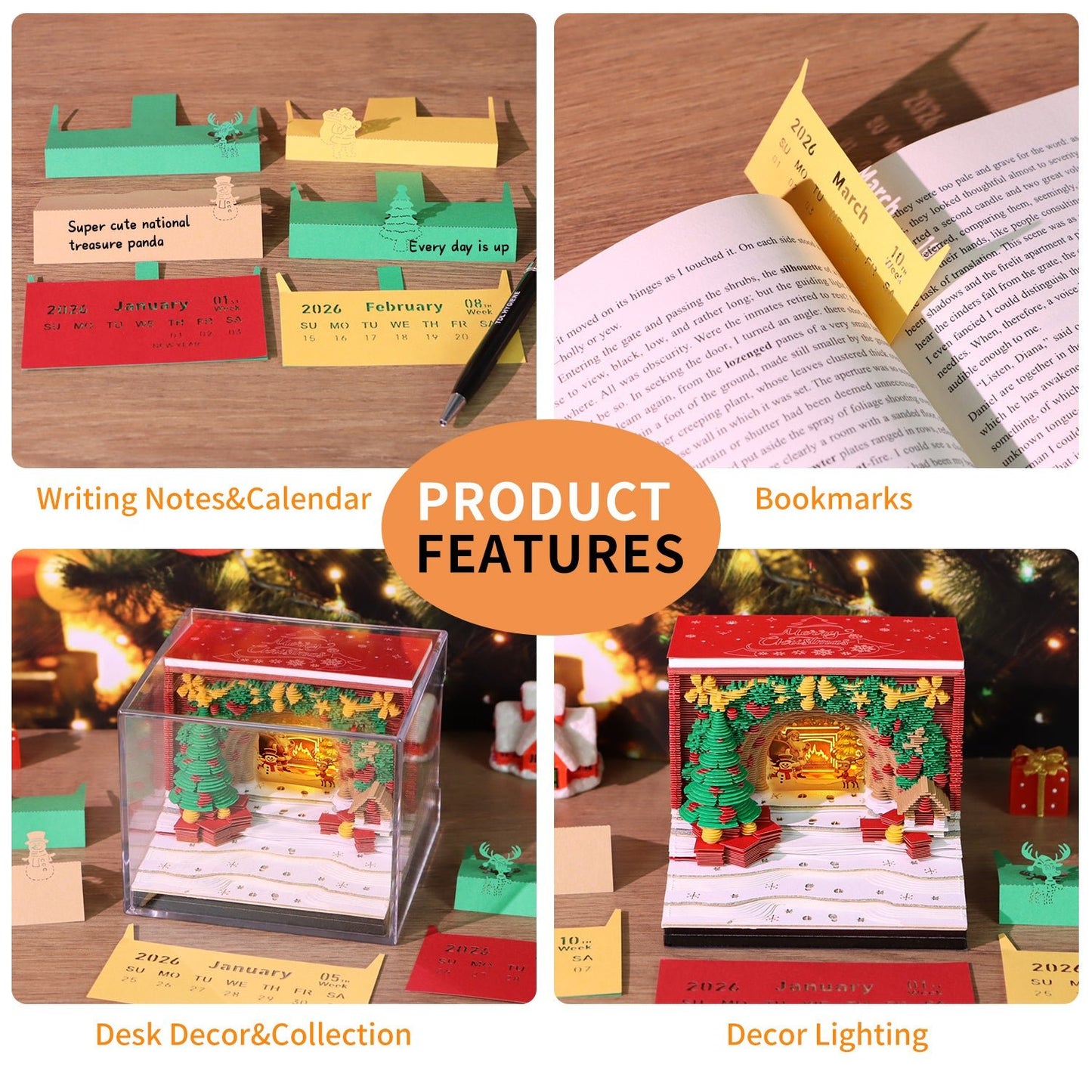 3D Calendar 2026 - Christmas Arch - 3D Calendar