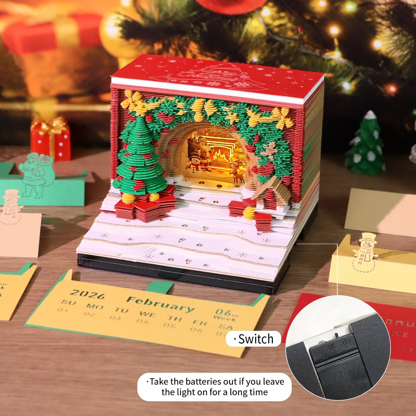 3D Calendar 2026 - Christmas Arch - 3D Calendar