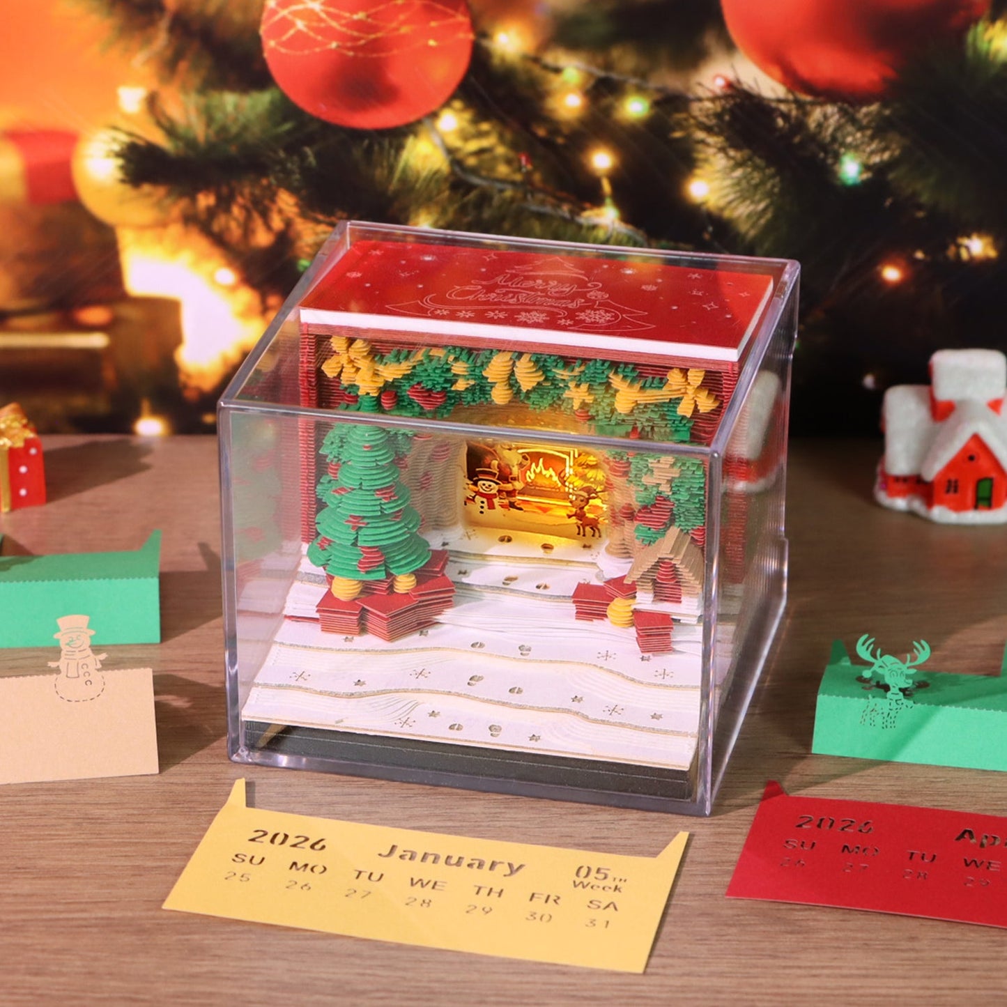3D Calendar 2026 - Christmas Arch - 3D Calendar