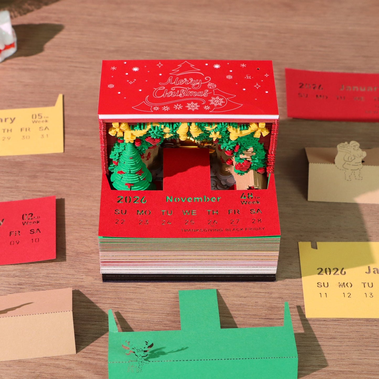 3D Calendar 2026 - Christmas Arch - 3D Calendar