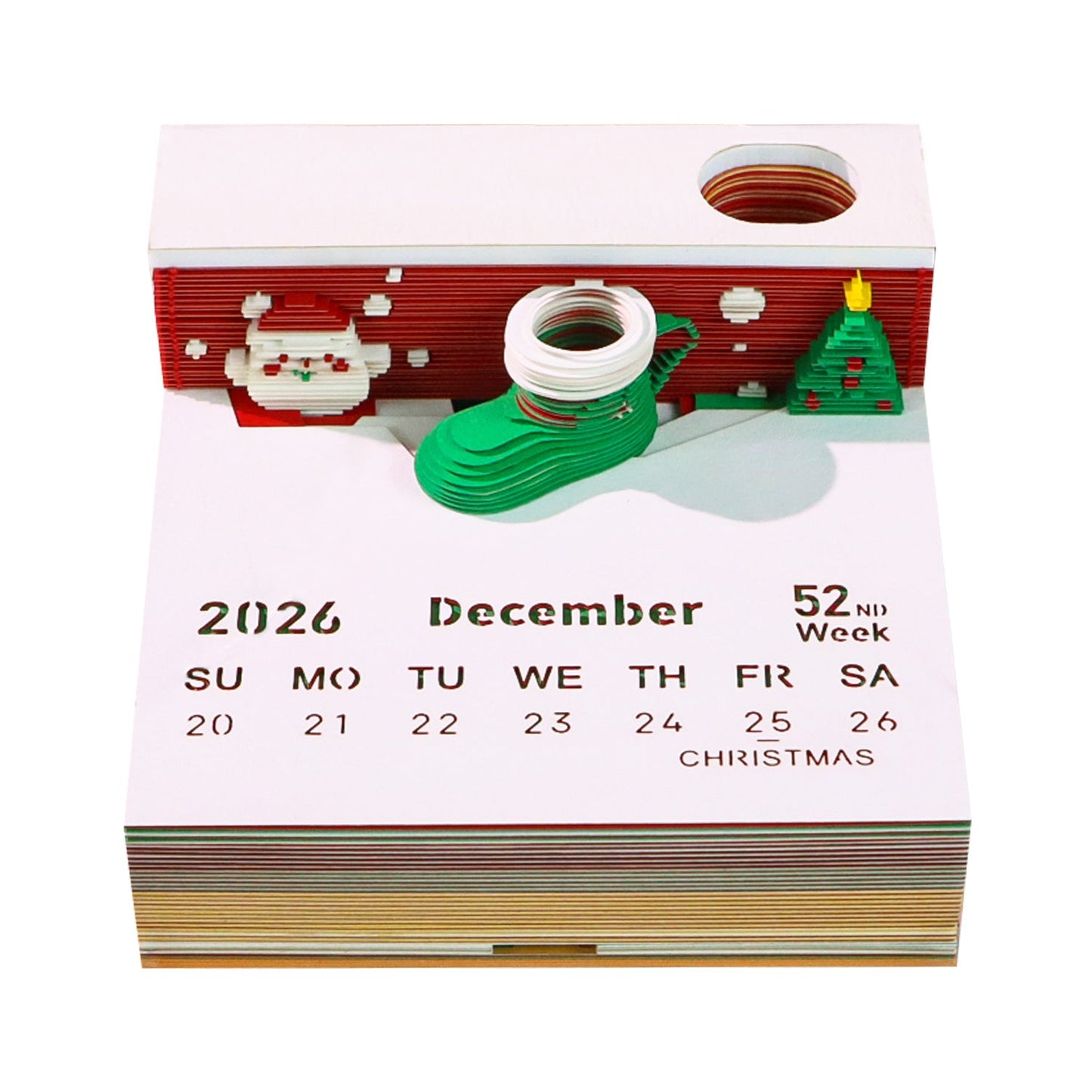 3D Calendar 2026 - Christmas Cup - 3D Calendar