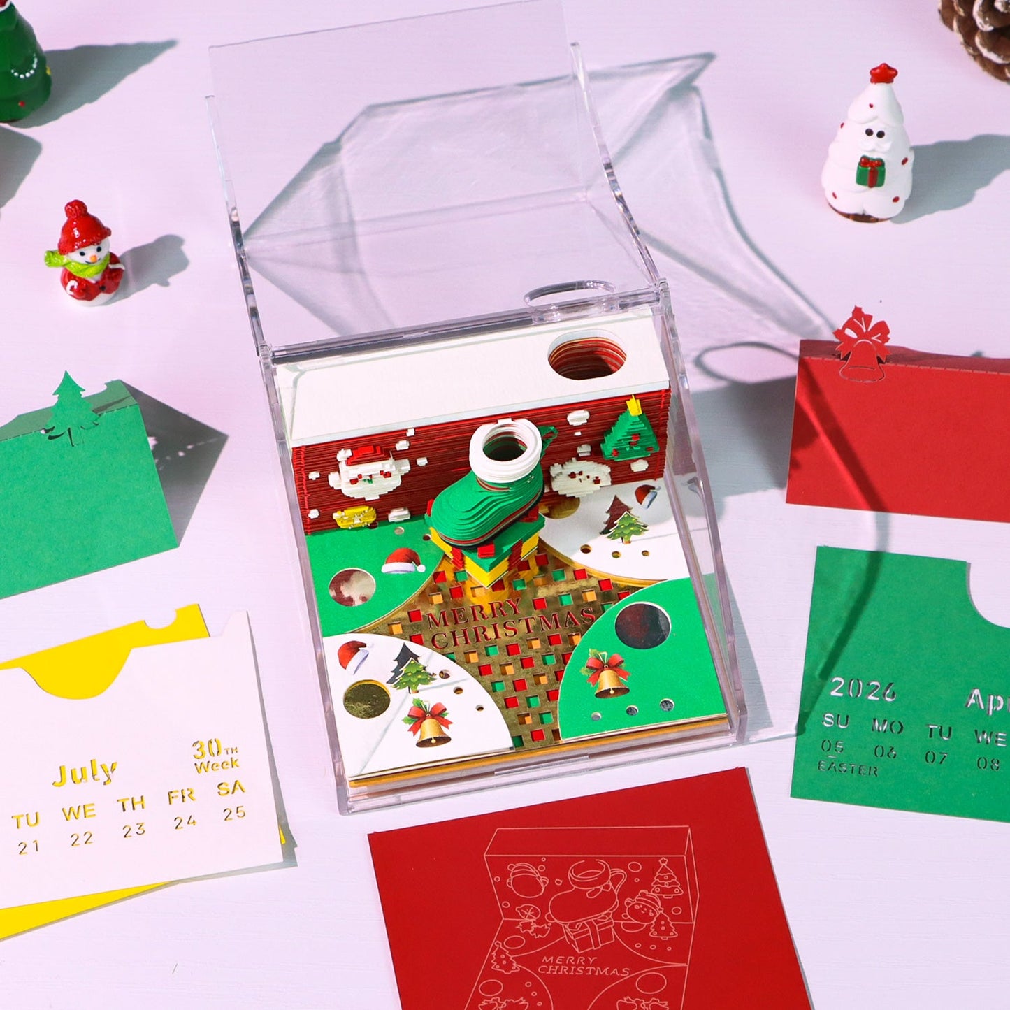 3D Calendar 2026 - Christmas Cup - 3D Calendar