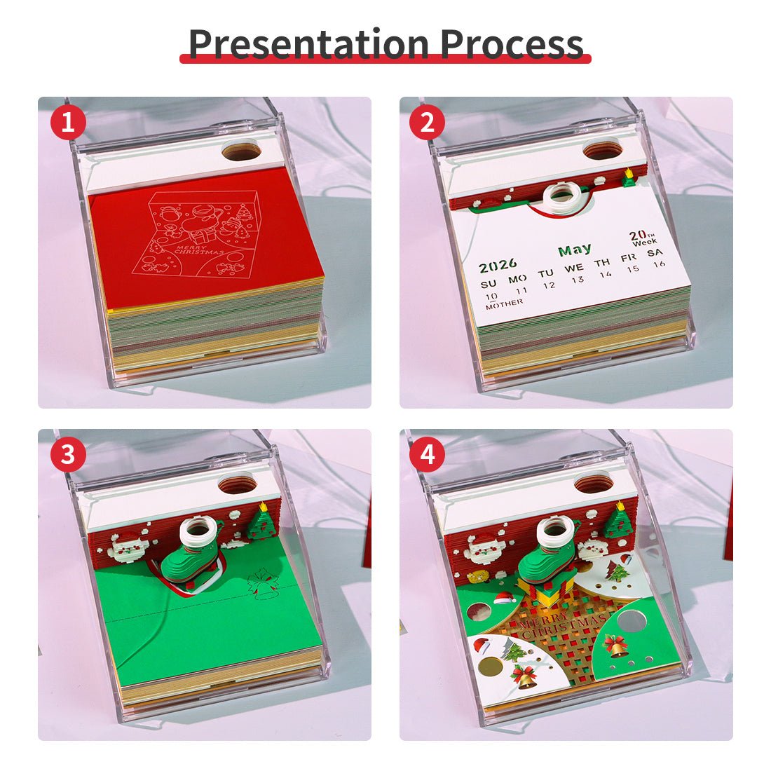 3D Calendar 2026 - Christmas Cup - 3D Calendar