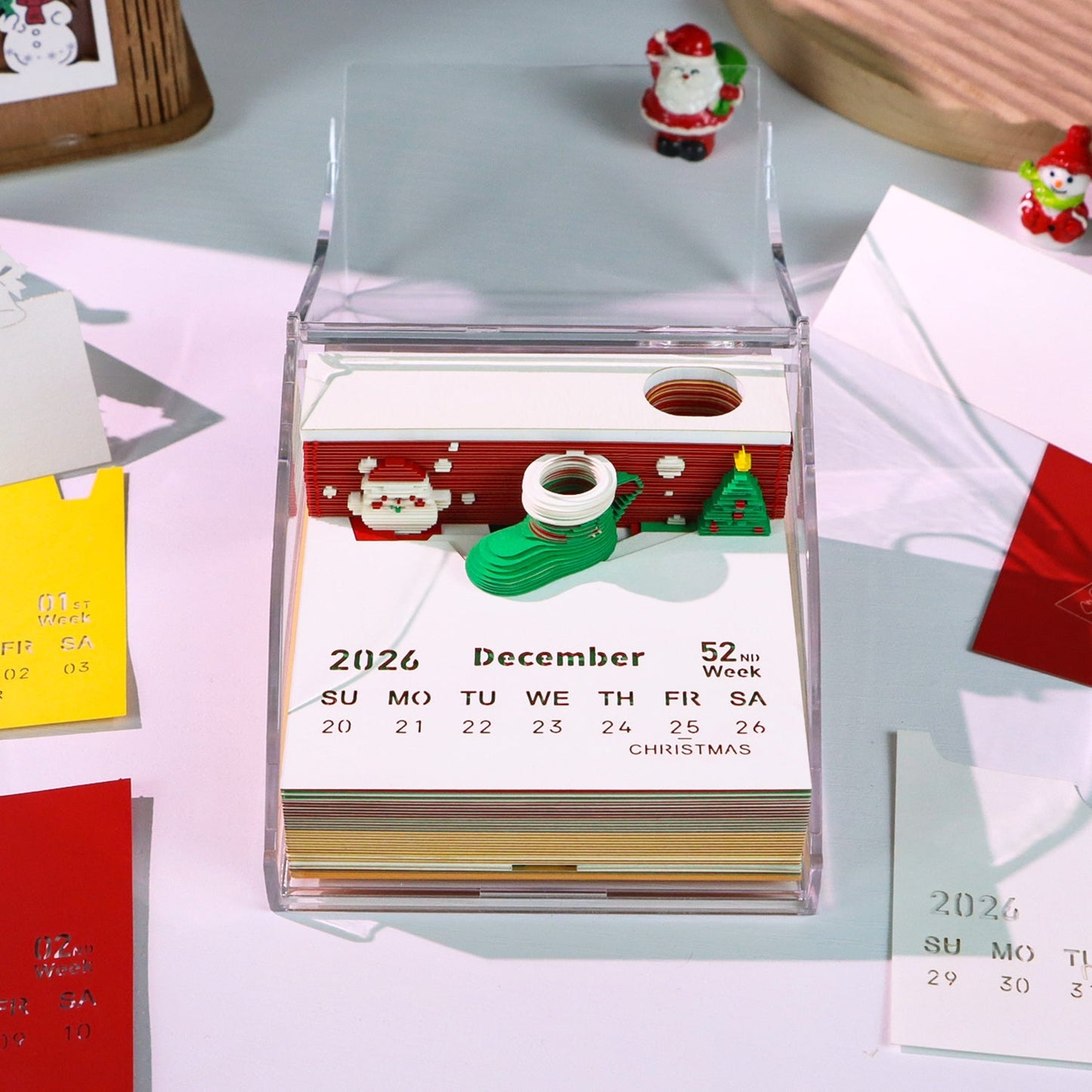 3D Calendar 2026 - Christmas Cup - 3D Calendar
