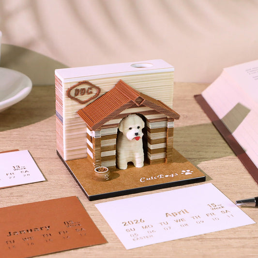 3D Calendar 2026 - Dog - 3D Calendar