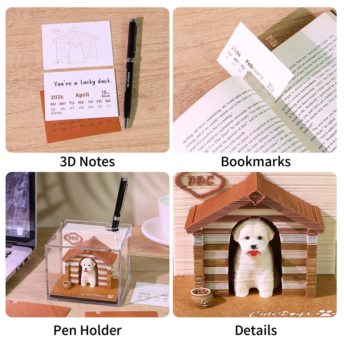 3D Calendar 2026 - Dog - 3D Calendar