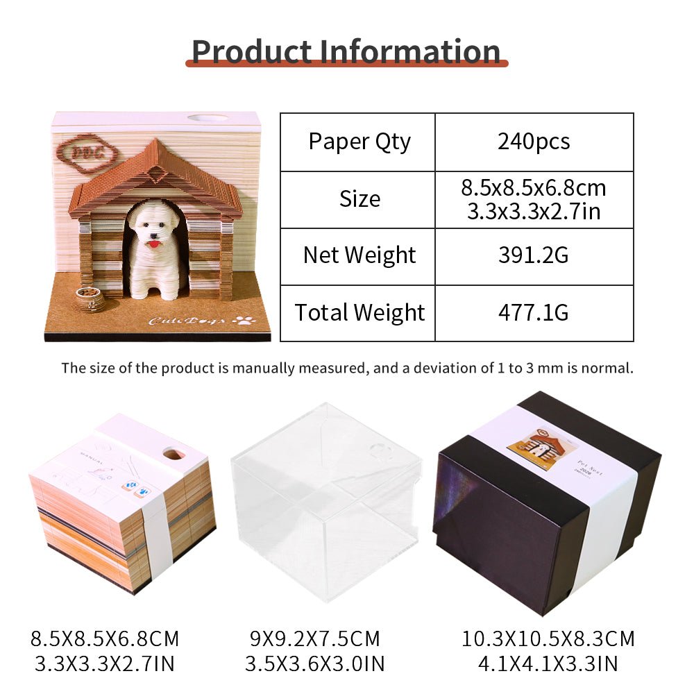 3D Calendar 2026 - Dog - 3D Calendar