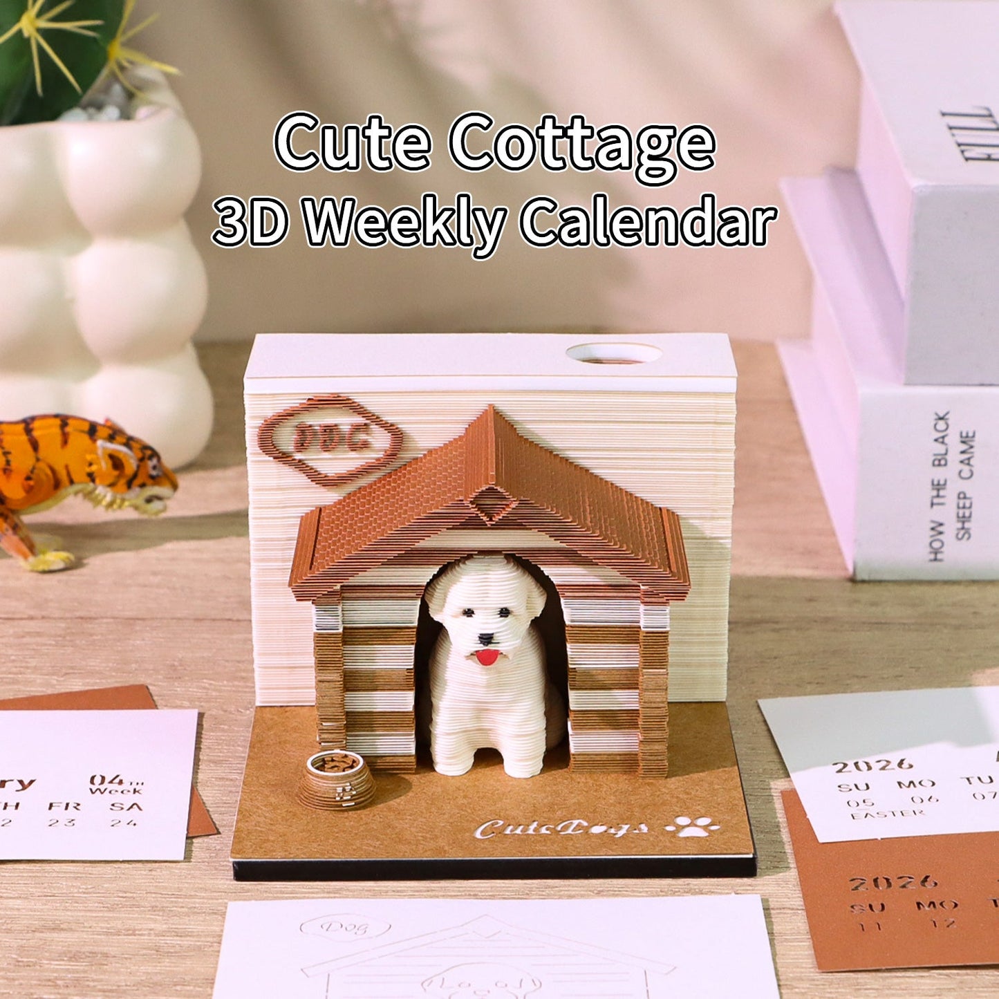 3D Calendar 2026 - Dog - 3D Calendar