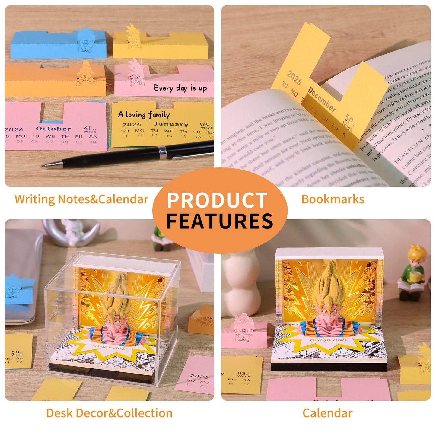 3D Calendar 2026 - Dragon Ball - 3D Calendar