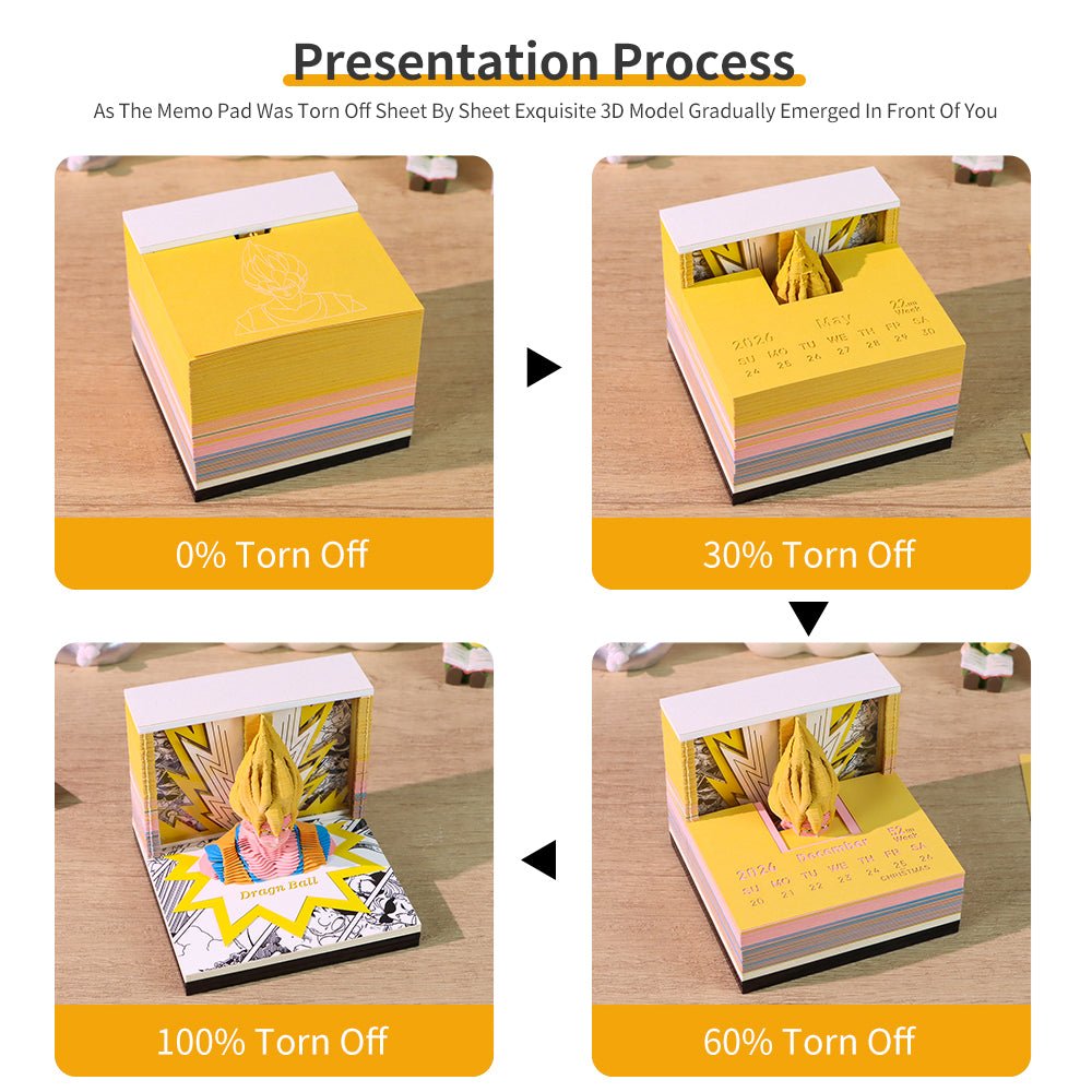 3D Calendar 2026 - Dragon Ball - 3D Calendar