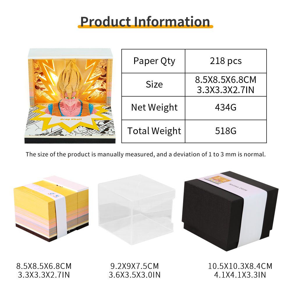 3D Calendar 2026 - Dragon Ball - 3D Calendar