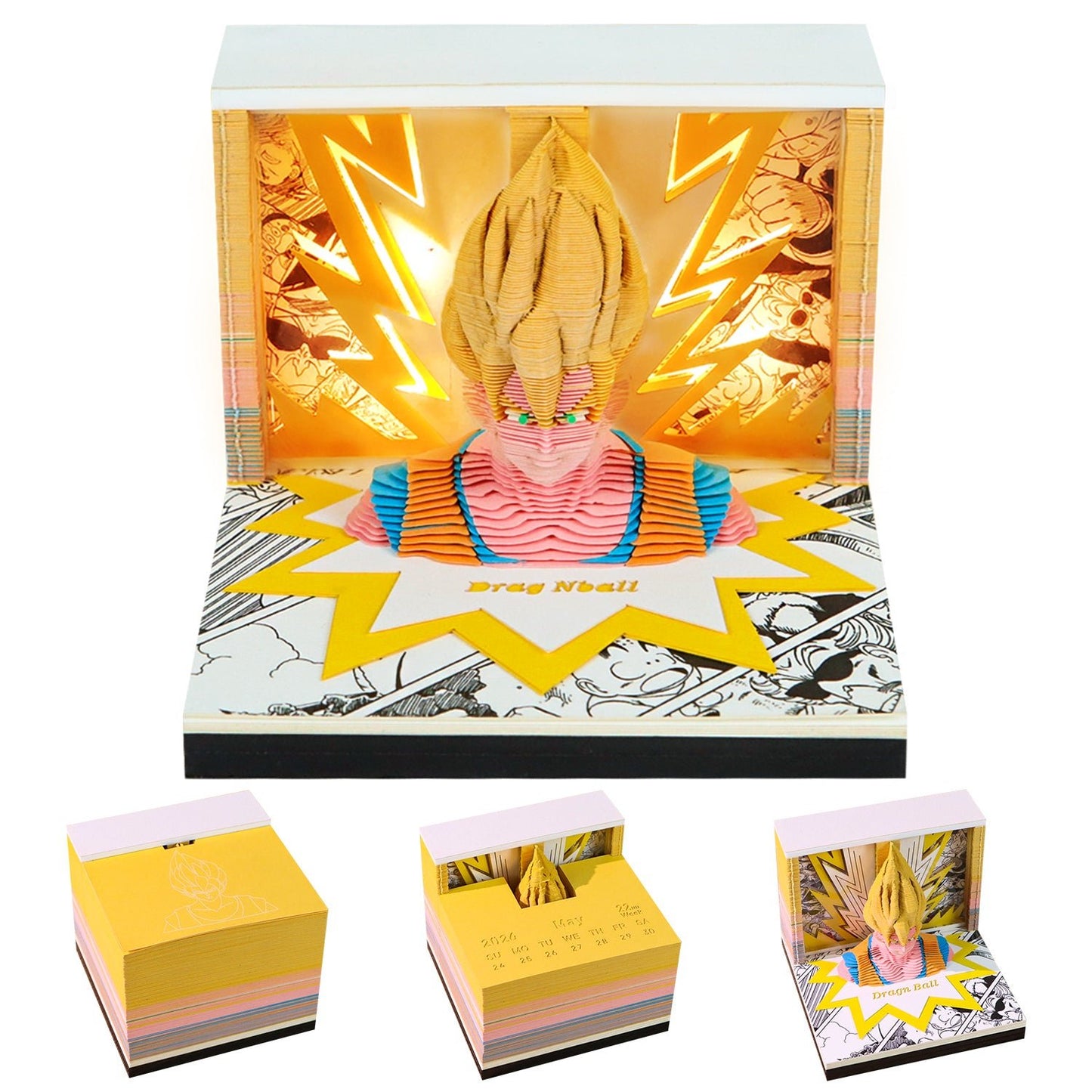 3D Calendar 2026 - Dragon Ball - 3D Calendar