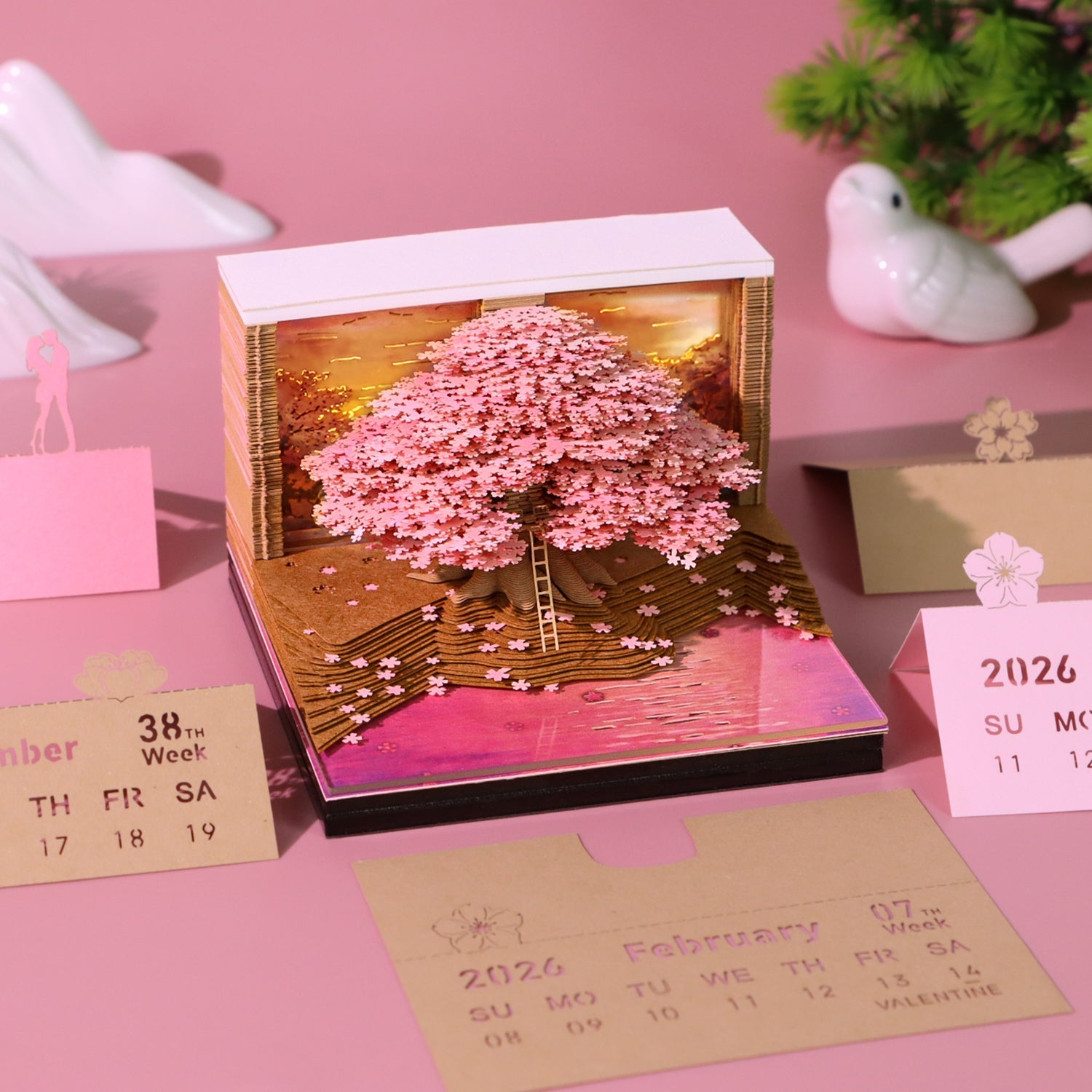 Gwtdtoad 3D Memo Blok Tijdstuk Kalender 2026,3D Afscheur Papier Gwtdtoad 3D Memo Blok Tijdstuk Kalender 2026,3D Afscheur Papier