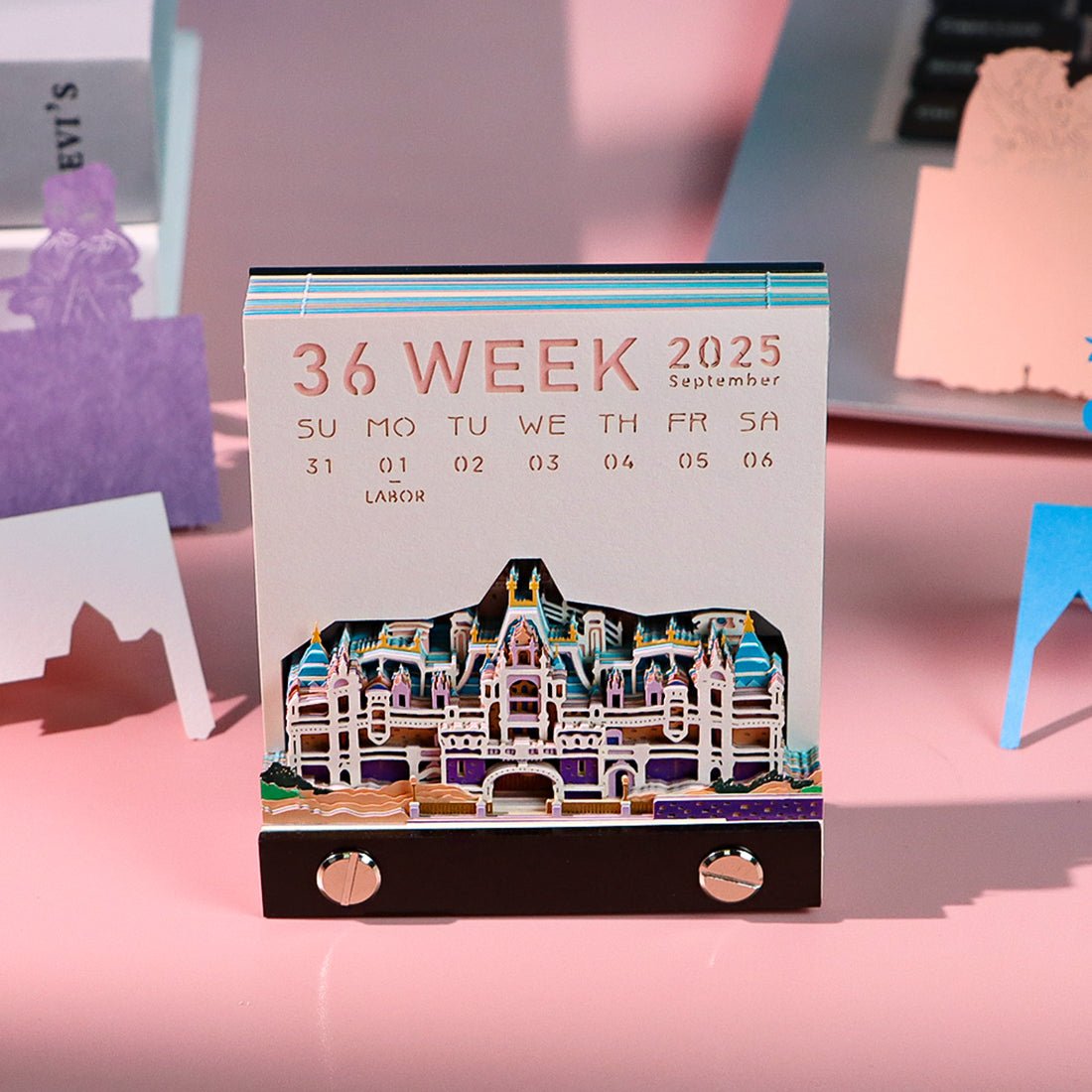 3D Calendar 2026 - Fairy Tale Castle - 3D Calendar