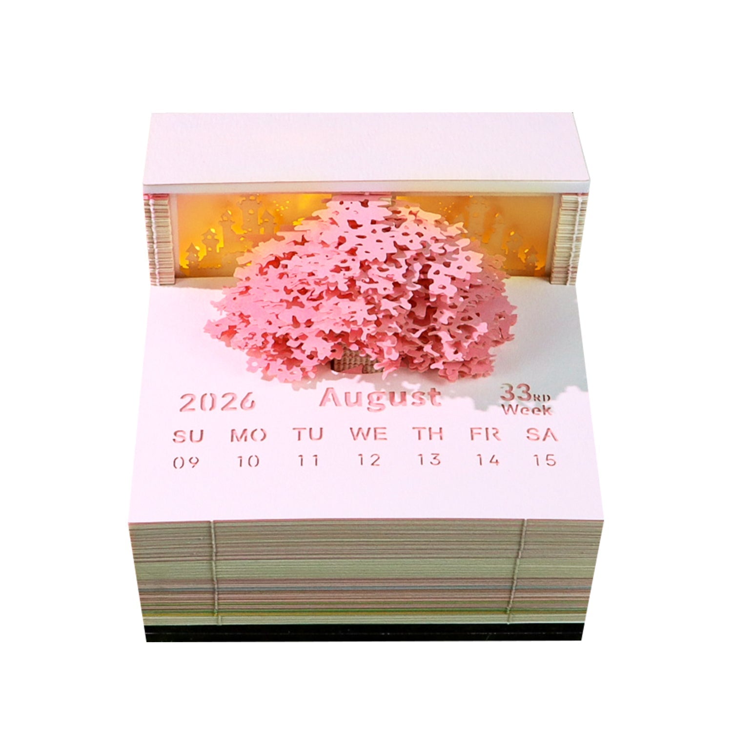 3D Calendar 2026 - Floral Tree Island - 3D Calendar