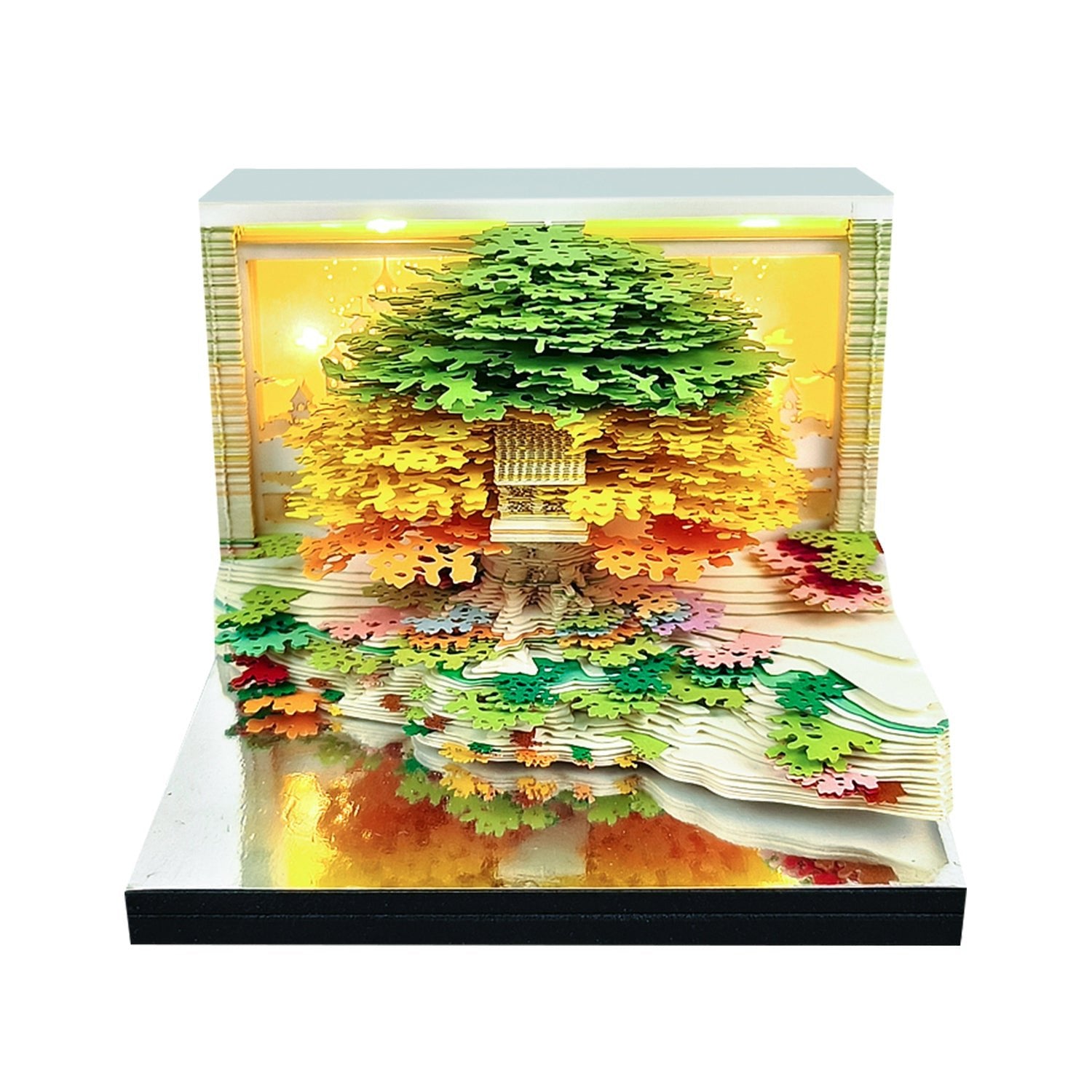 3D Calendar 2026 - Floral Tree Island - 3D Calendar