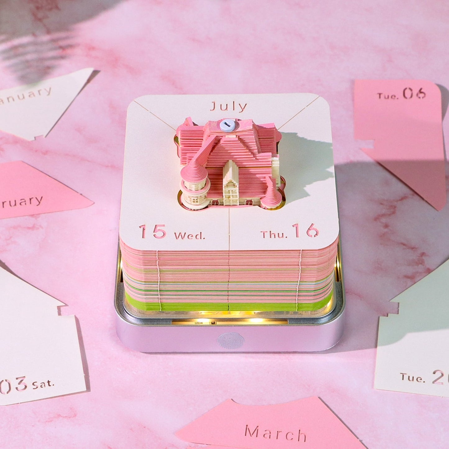 3D Calendar 2026 - Love Castle - 3D Calendar