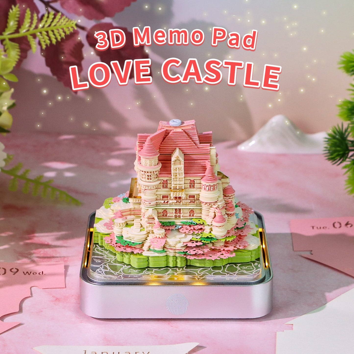 3D Calendar 2026 - Love Castle - 3D Calendar
