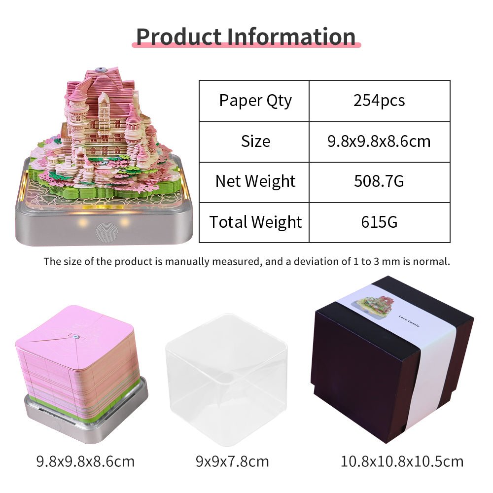3D Calendar 2026 - Love Castle - 3D Calendar