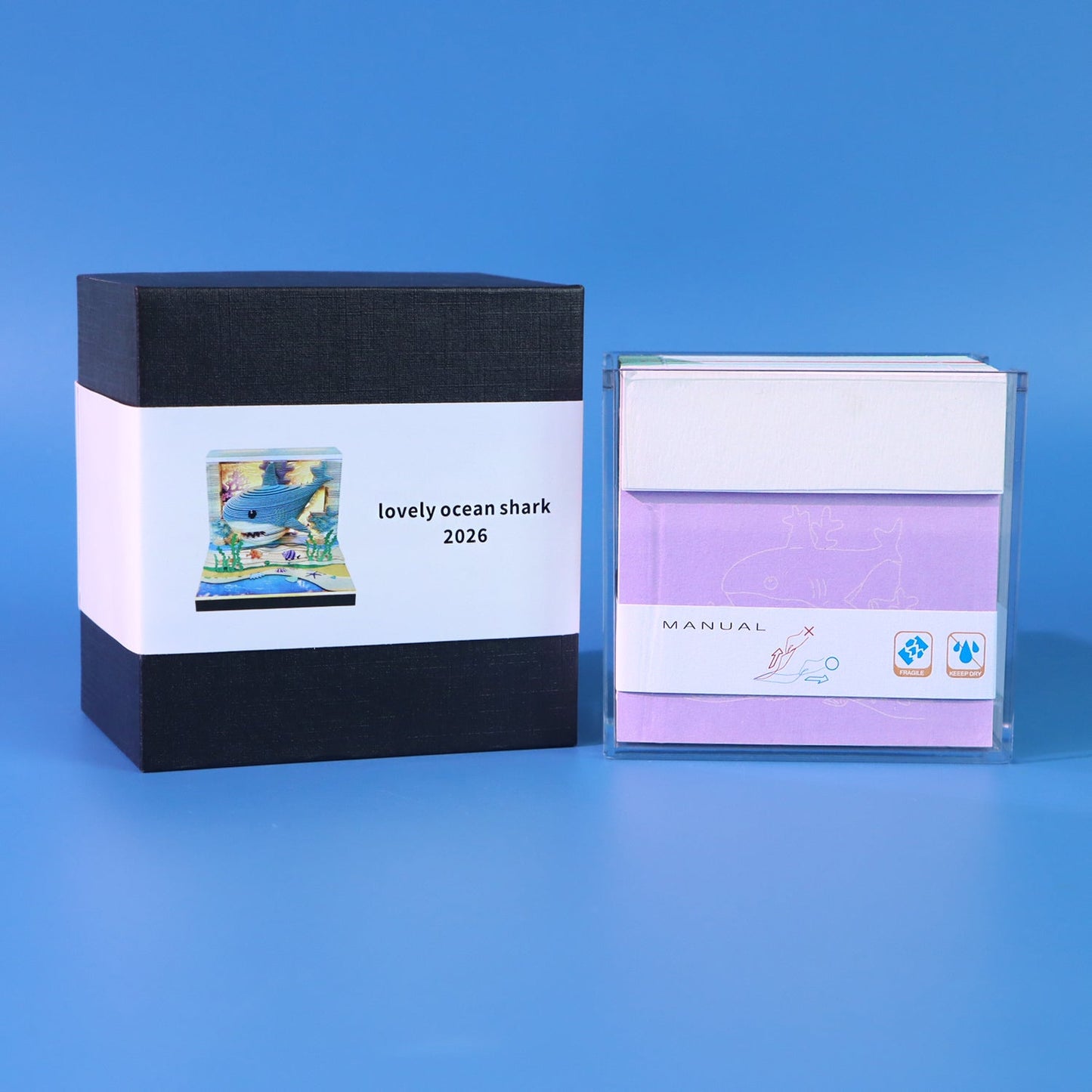 3D Calendar 2026 - Lovely Ocean Shark - 3D Calendar