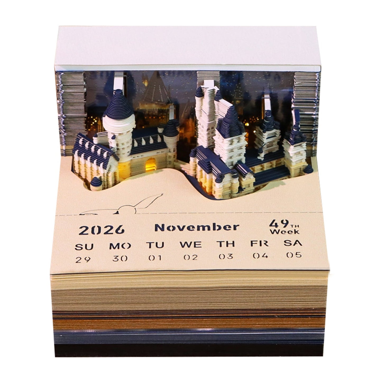 3D Calendar 2026 - Magic Castle - 3D Calendar