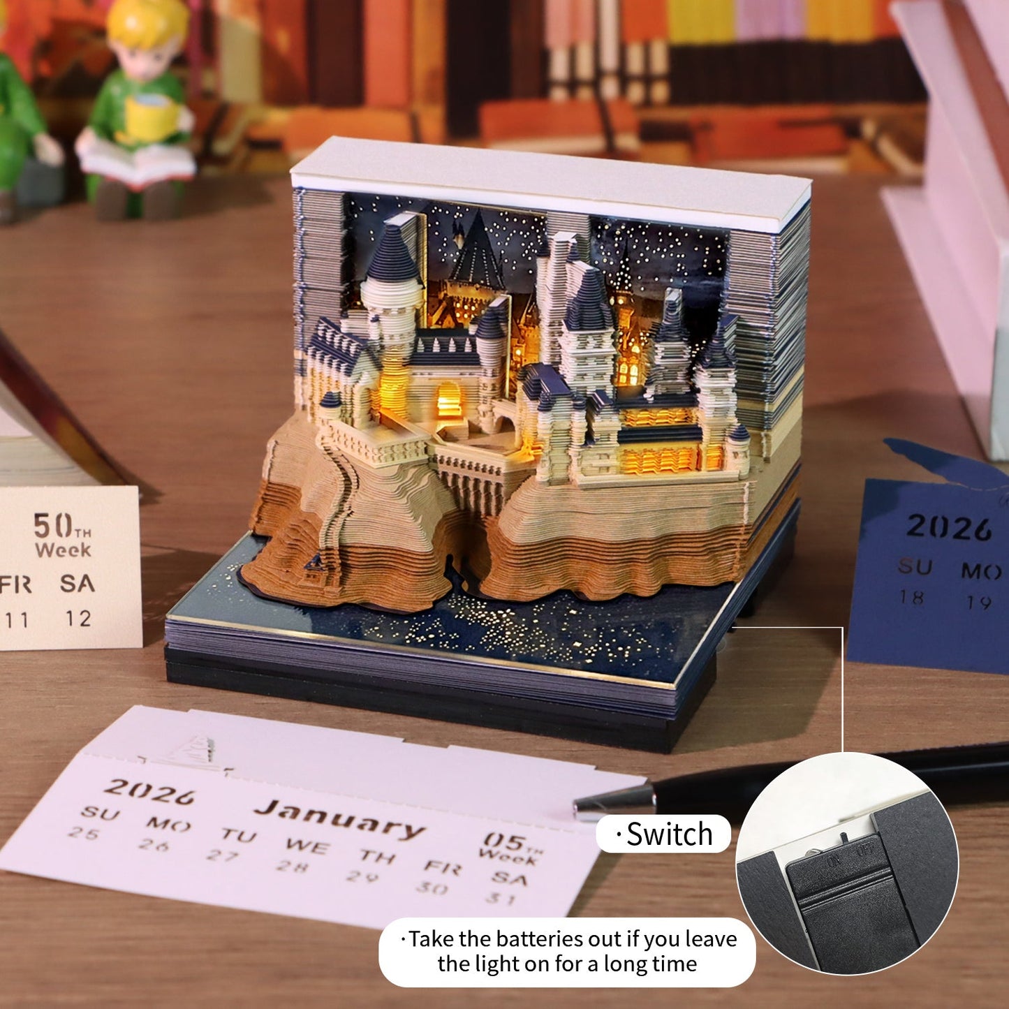 3D Calendar 2026 - Magic Castle - 3D Calendar
