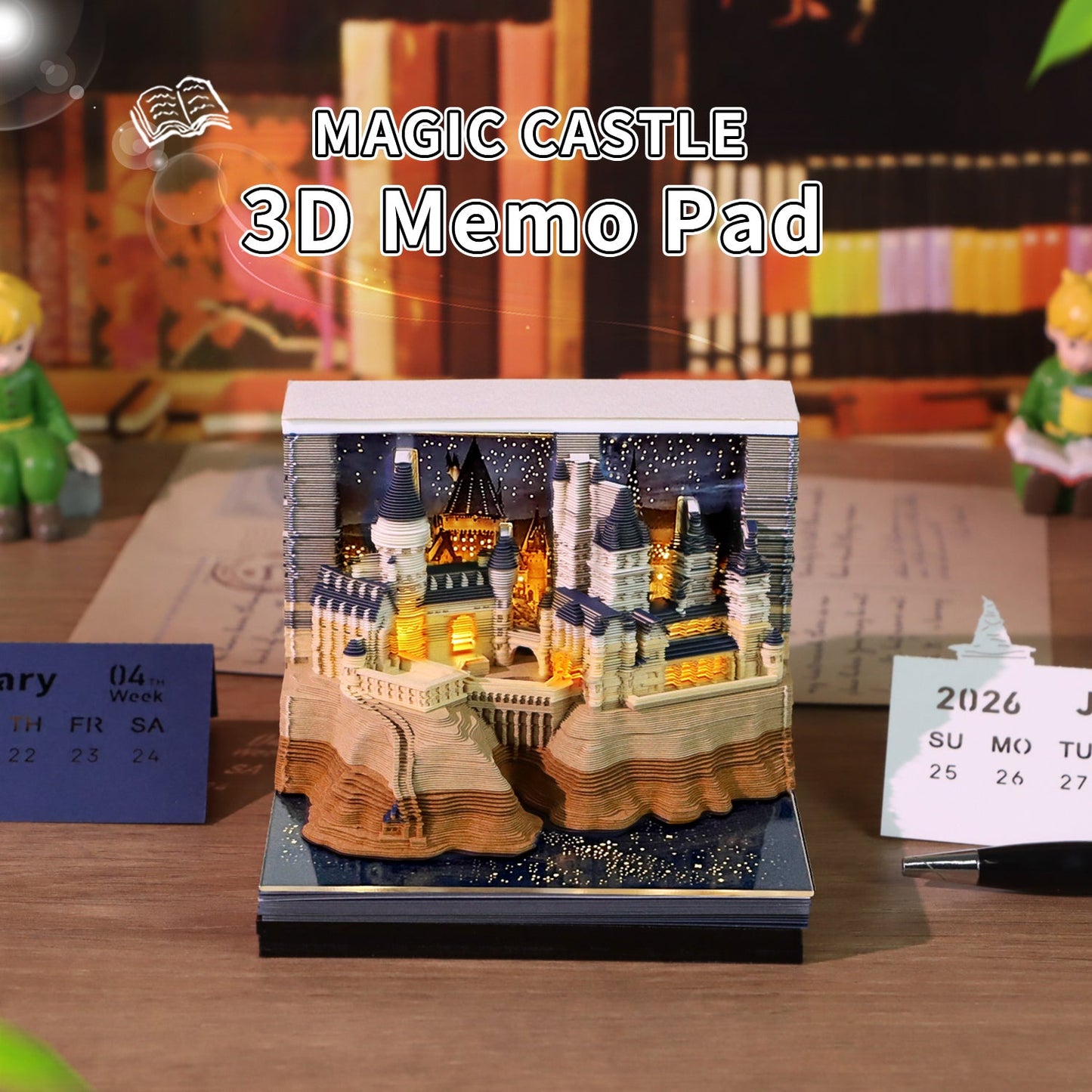 3D Calendar 2026 - Magic Castle - 3D Calendar