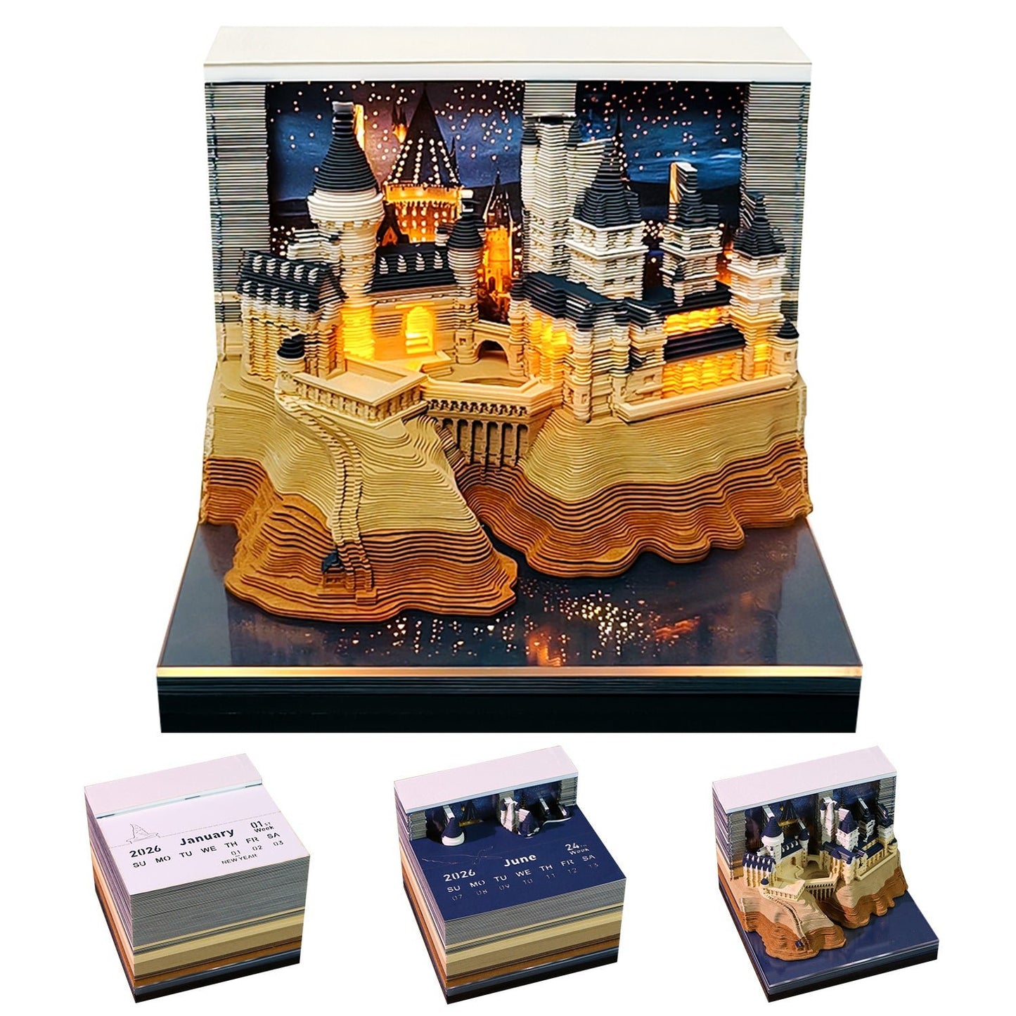 3D Calendar 2026 - Magic Castle - 3D Calendar
