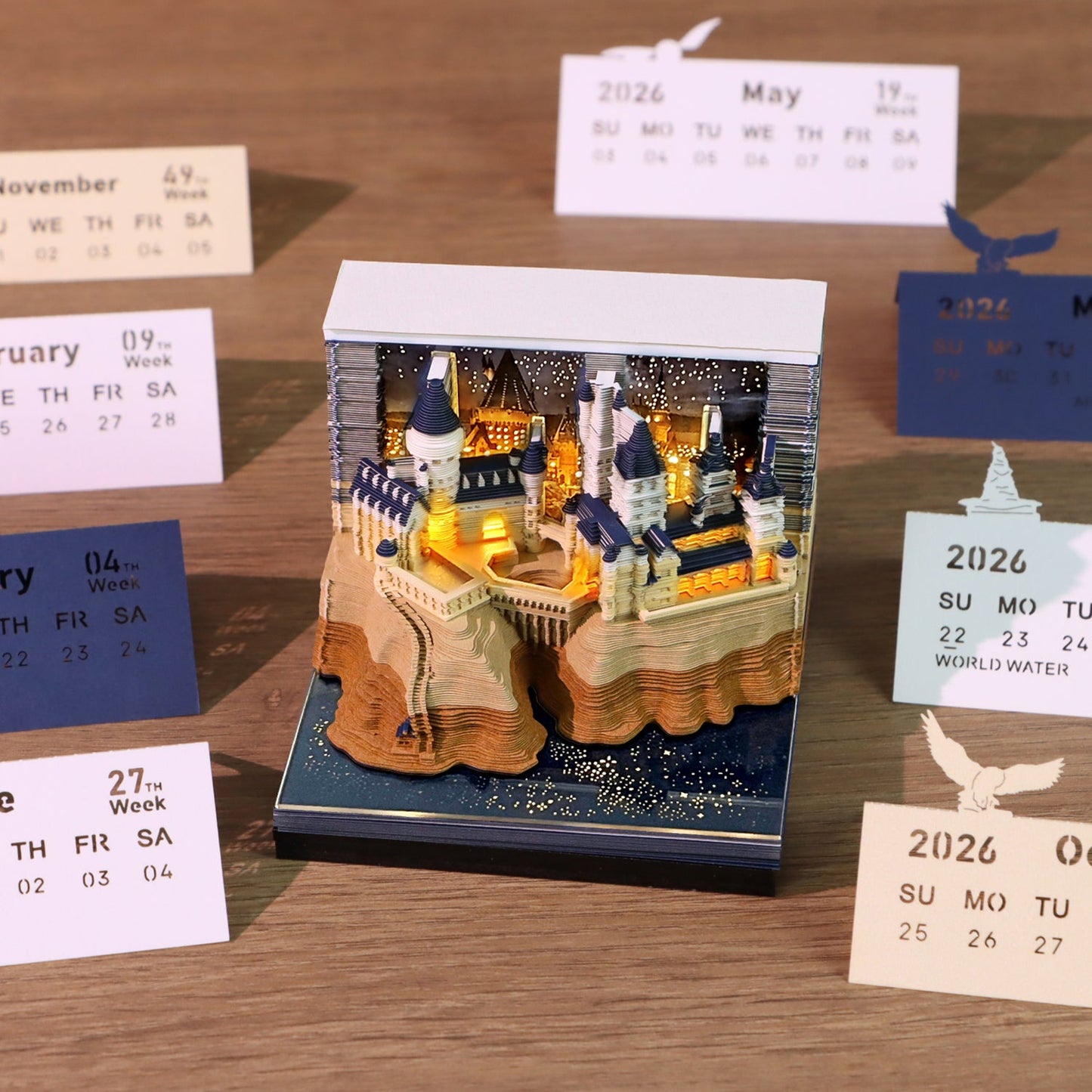 3D Calendar 2026 - Magic Castle - 3D Calendar