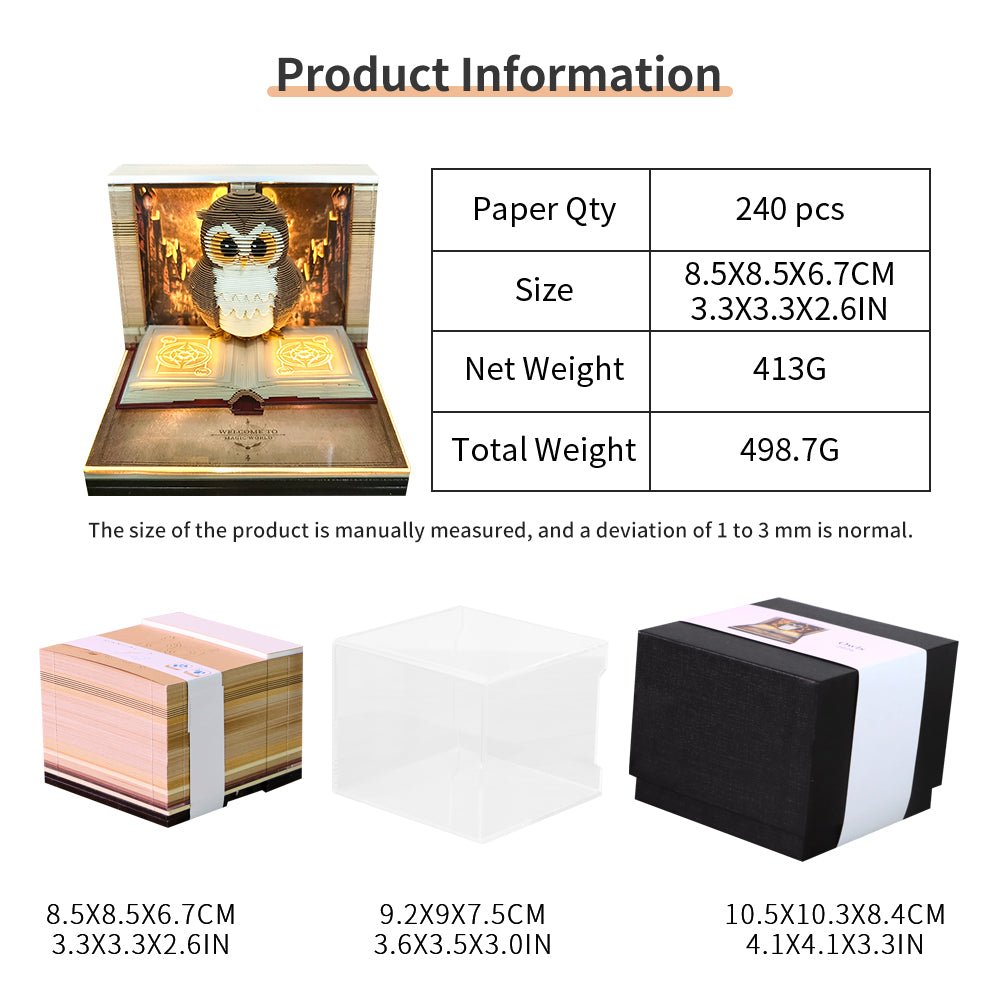 3D Calendar 2026 - Magic Owl - 3D Calendar