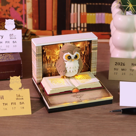 3D Calendar 2026 - Magic Owl - 3D Calendar