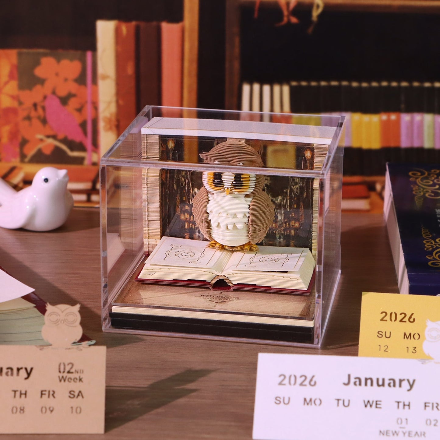3D Calendar 2026 - Magic Owl - 3D Calendar