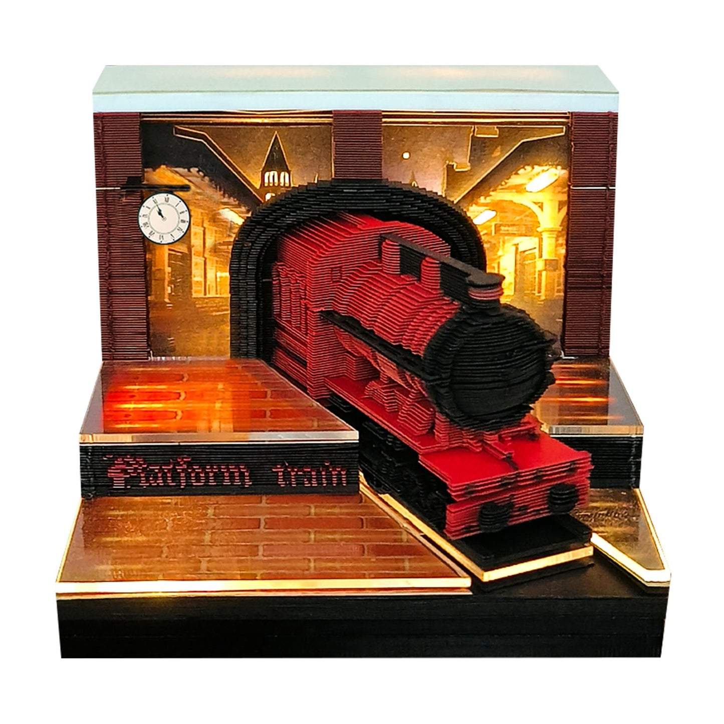 3D Calendar 2026 - Magic Platform Train - 3D Calendar