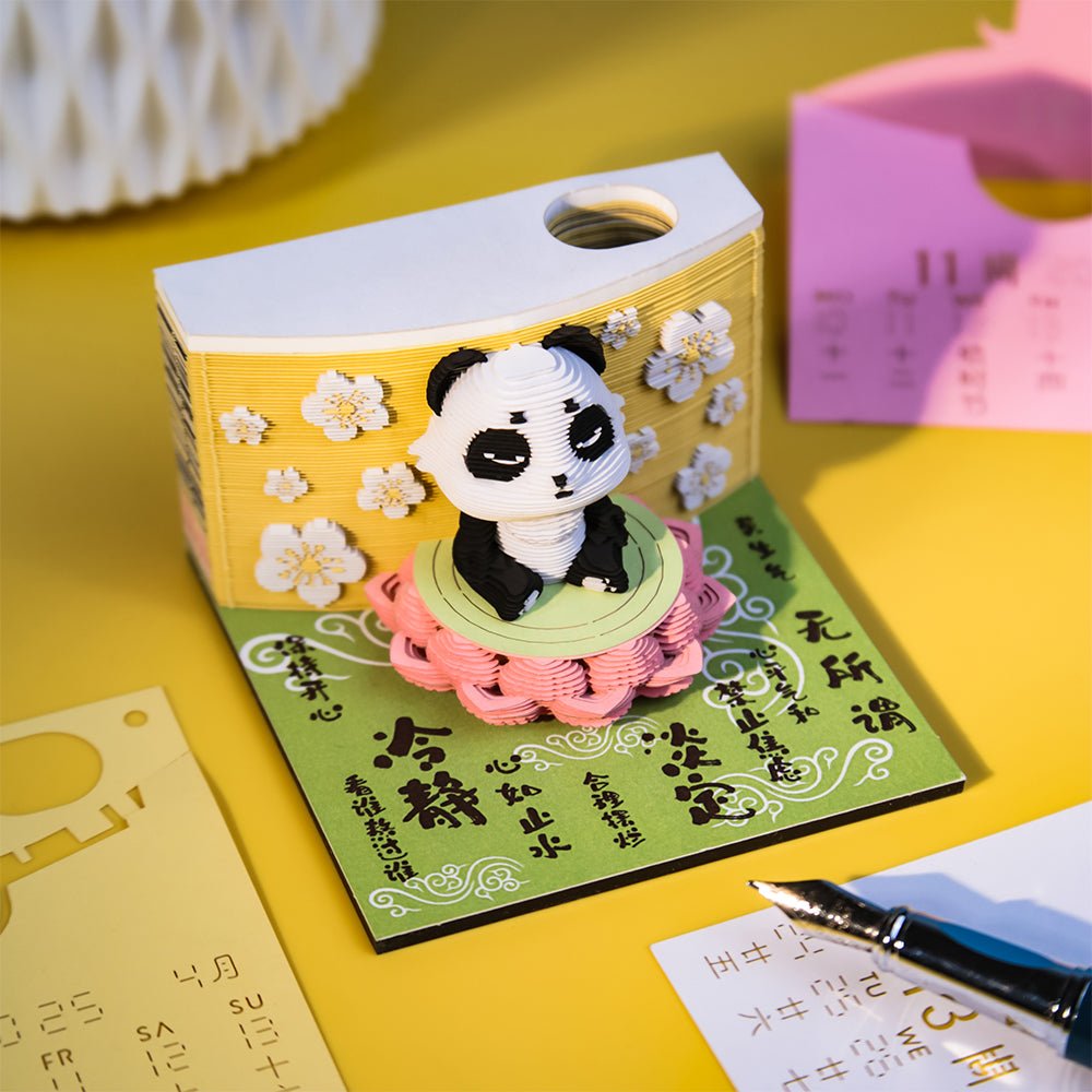 3D Calendar 2026 - Panda - 3D Calendar