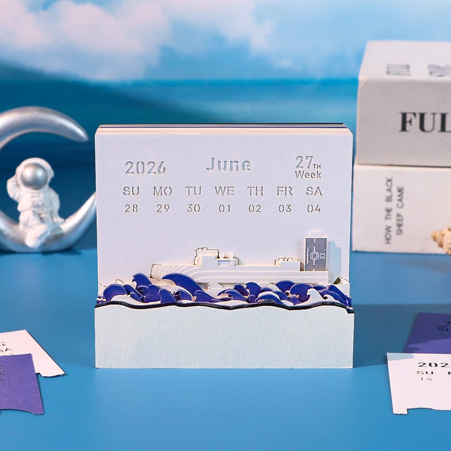 3D Calendar 2026 - Sailing Ship - 3D Calendar