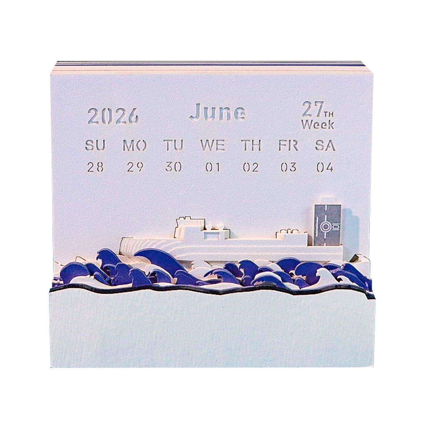 3D Calendar 2026 - Sailing Ship - 3D Calendar