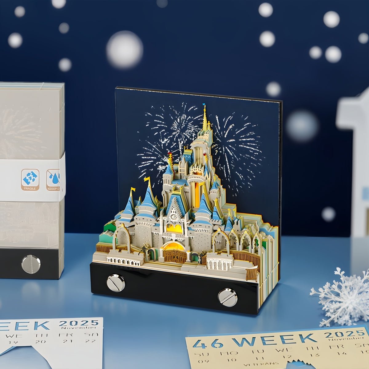 3D Calendar 2026 - Cinderella Castle - 3D Calendar