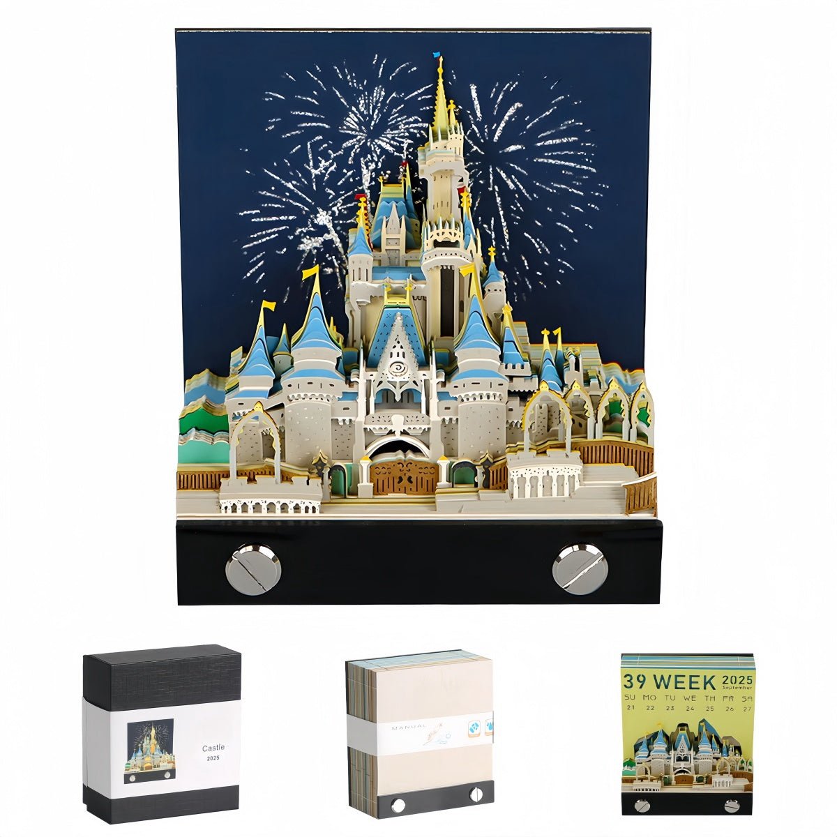 3D Calendar 2026 - Cinderella Castle - 3D Calendar