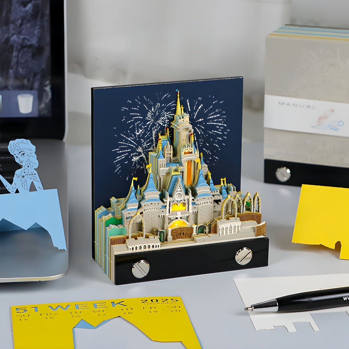 3D Calendar 2026 - Cinderella Castle - 3D Calendar