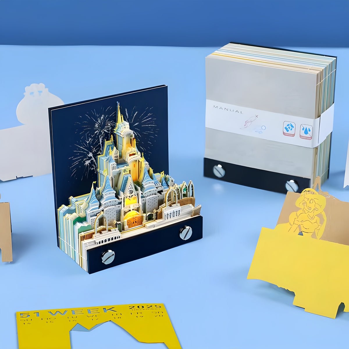 3D Calendar 2026 - Cinderella Castle - 3D Calendar